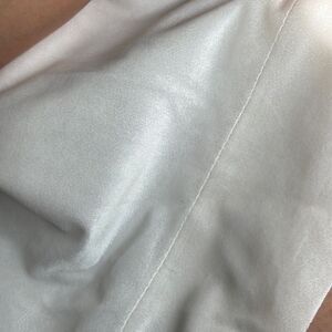54x94 (2 Panels ) Window Curtains . white velvet NEW
